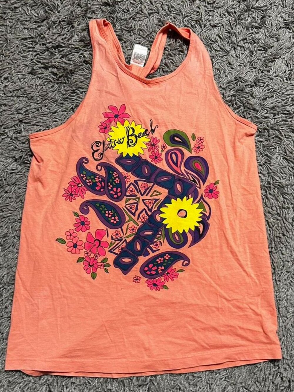 90s  Jantzen  Retro Electric Beach Tank one Size
